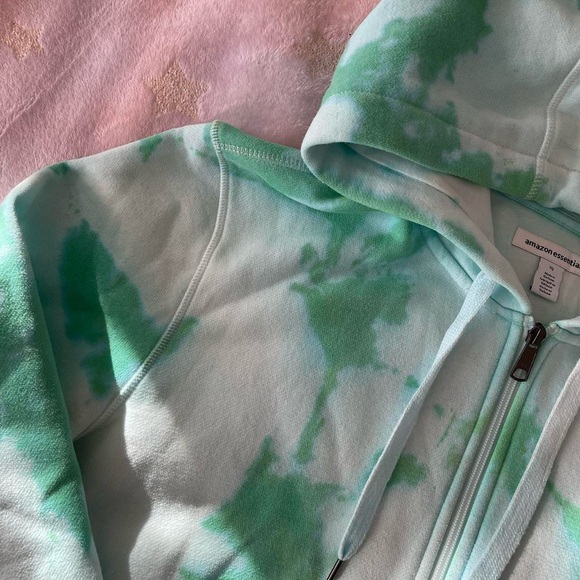 Tie-Dye Zip Up Hoodie | Handmade - Picture 2 of 3